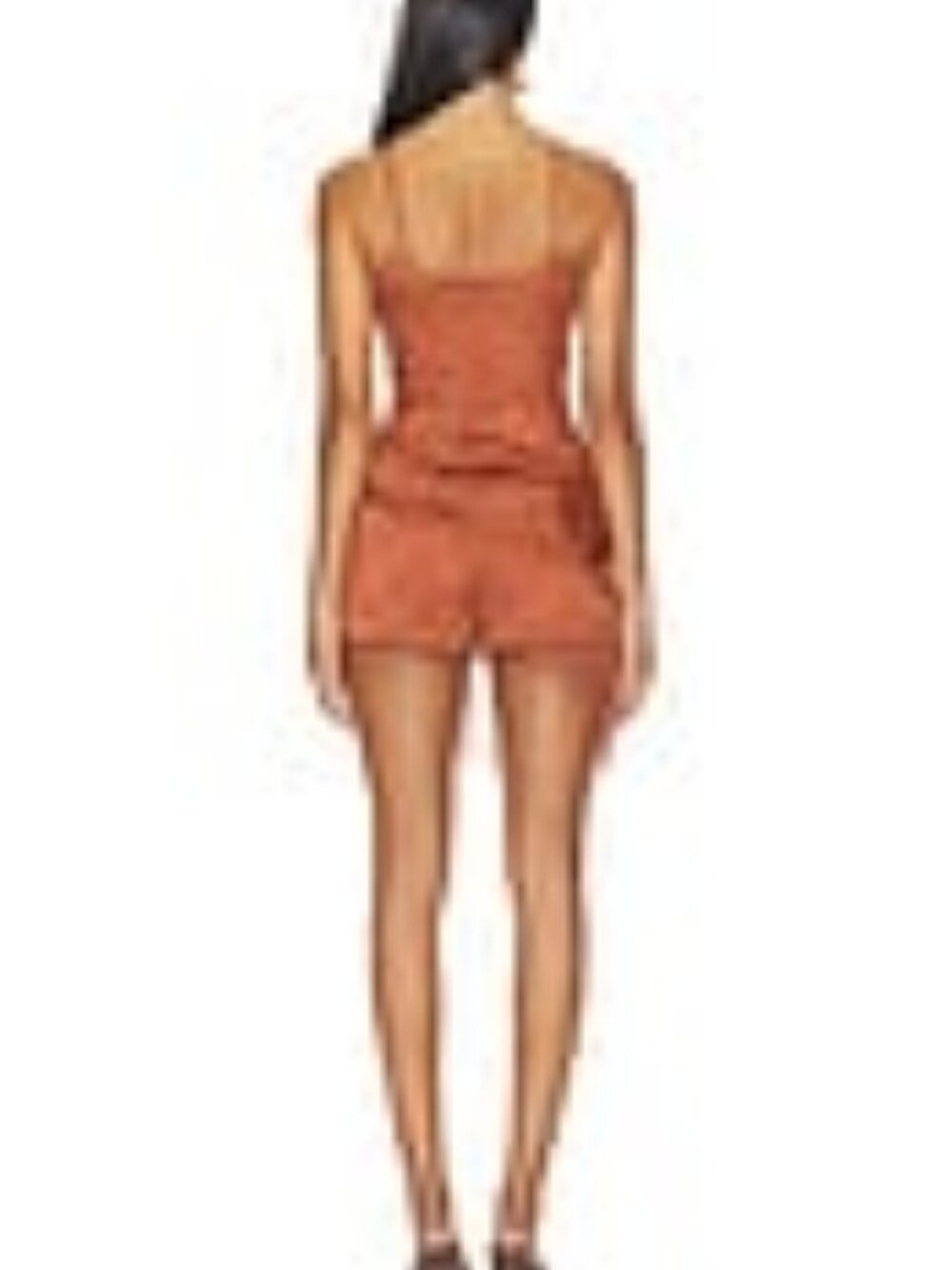 Amanda Uprichard x REVOLVE Marrakesh Romper Rust - Sizes XS to XL